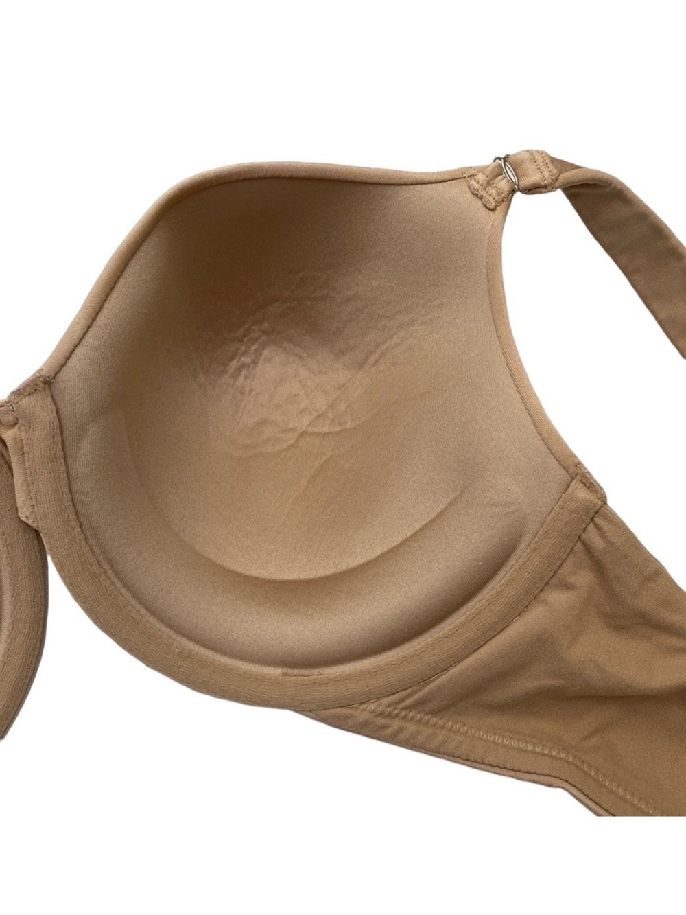 Lilyette by Maidenform 40D Nude Full Coverage Underwire T-Shirt Bra Beige Tan - Picture 8 of 11